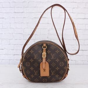 Louis Vuitton Boite Chapeau Souple MM Monogram Crossbody Shoulder Bag Leather LV